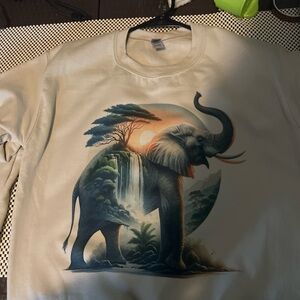 Elephant Printed Sweatshirt